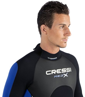 Cressi Herren  Overall Med X Shorty, Black/White/Blue, L, LV437004 - 