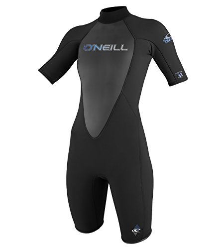 O'Neill Wetsuits Damen Neoprenanzug Reactor 2 mm Spring Wetsuit, Black, 10, 3801-A05 -